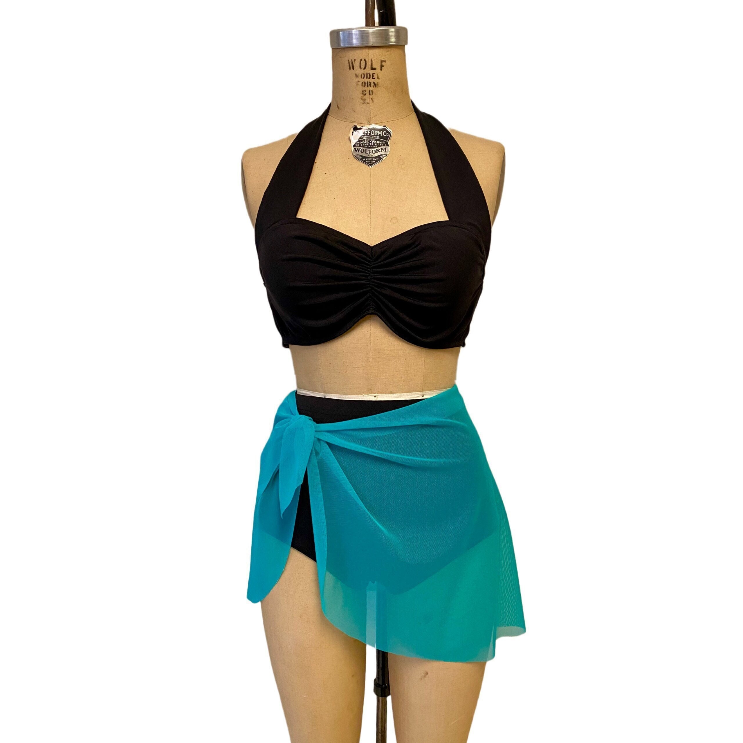 Sarong Beach Cover Up Pool Skirt Swimsuit Cover Up Tie On Shirt Wrap Around  Skirt Beach Skirt – hisOpal art~swimwear~fashion