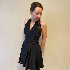 Mary Retro Vintage Women&#39;s Swimdress - Solid Colors - Custom Made to Your Measurements