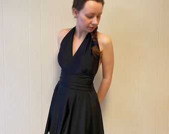 Mary Retro Vintage Women's Swimdress - Solid Colors - Custom Made to Your Measurements
