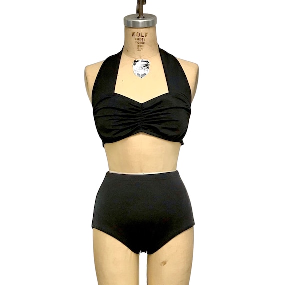 Buy Helen Retro Vintage Piece Women's High Waist Bikini Online in India - Etsy