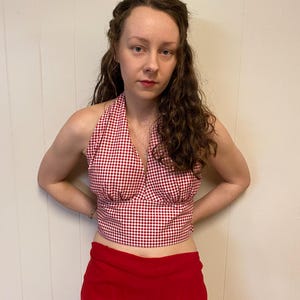 70s Vintage Halter Top - Etsy