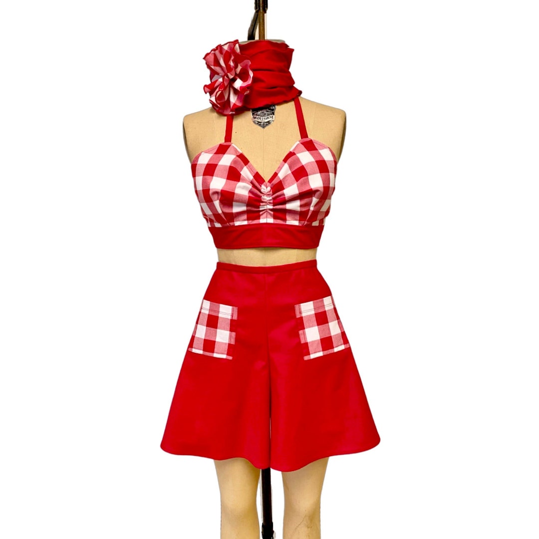 Lola Retro Vintage Womens Tap Shorts With Two Hip Pockets Etsy