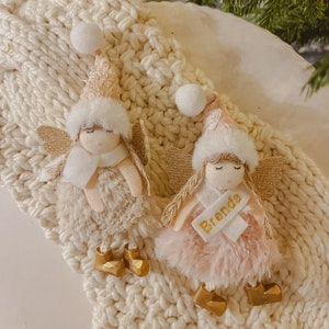 Embroidered Angel Christmas Ornament