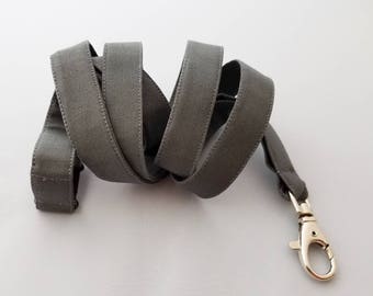 Breakaway  Extra Long Lanyard in Solid Gray for Nurses