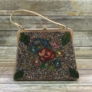 Gelory Peacock Clutch Bags For Women, Vintage Sequin Handbag Gifts Catching Purse Ladies Bags Jade Crystal Evening Bag