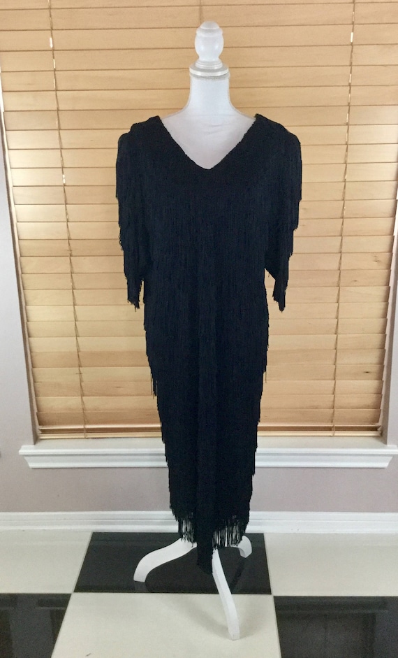 70s fringe dress