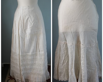 Antique Victorian Petticoat Underskirt Set of 2