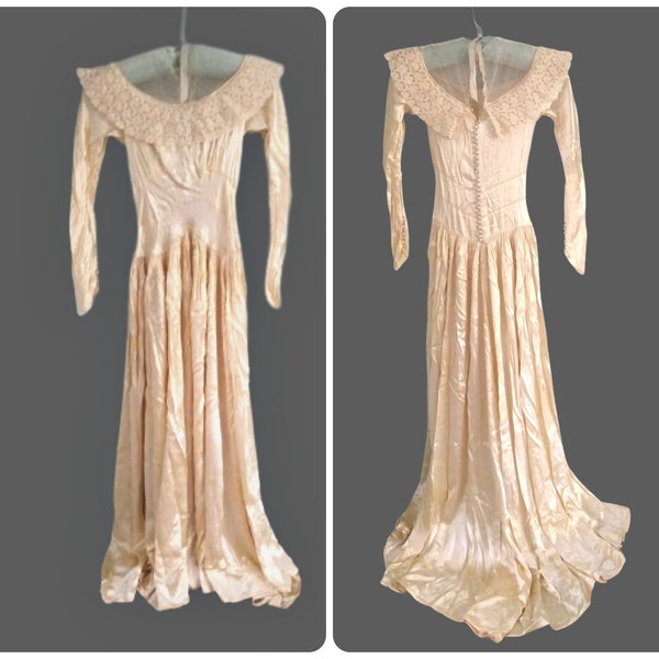 Antique Wedding Dress Etsy