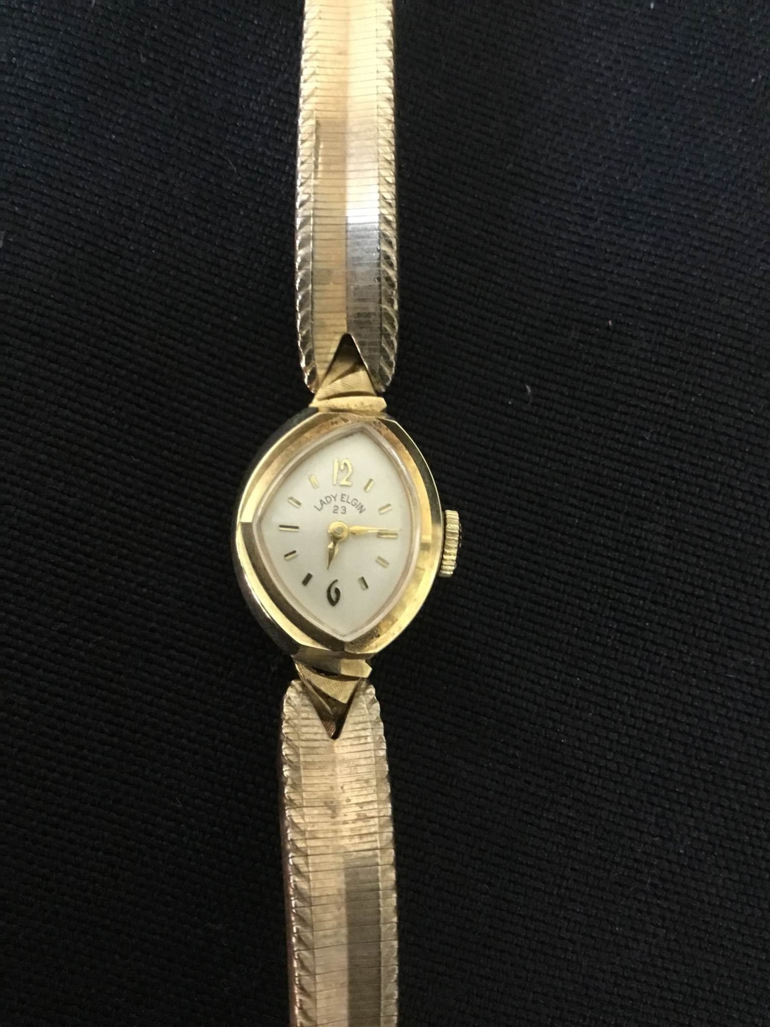 Ladies Elgin 14K Yellow Gold Wrist Watch Vintage 1960's Etsy