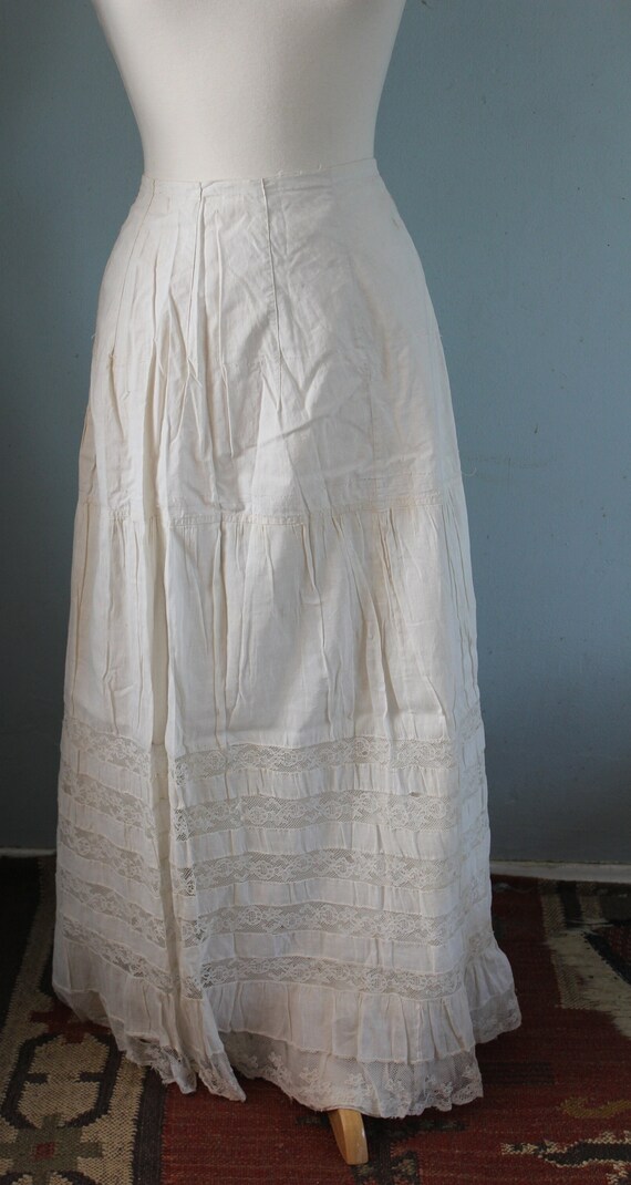 Antique Victorian Petticoat Underskirt Set of 2 - image 2