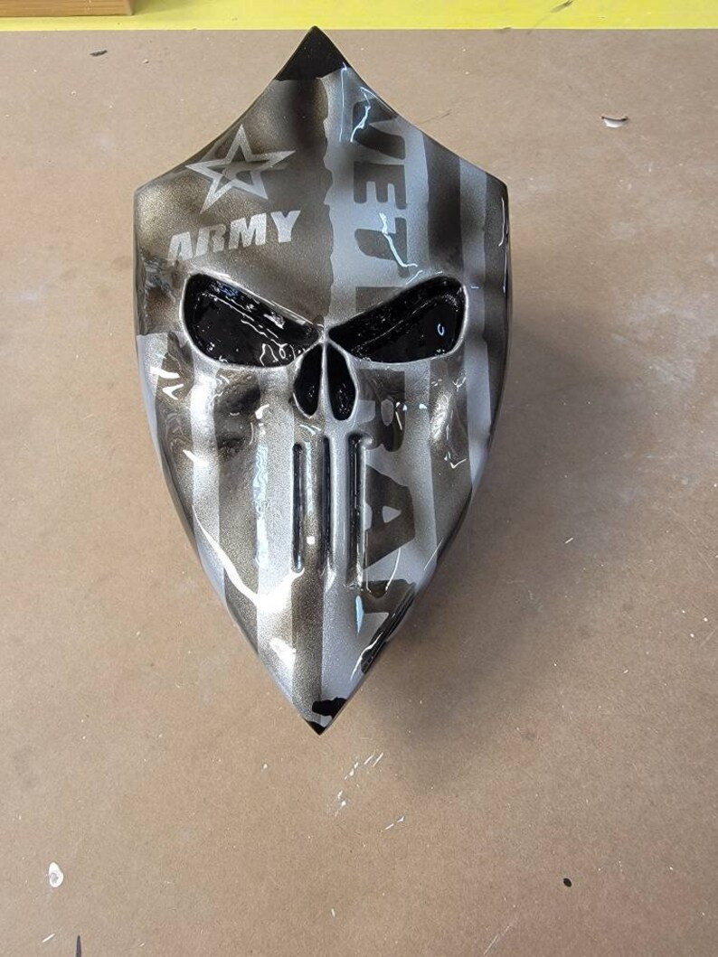 Custom Harleydavidson Horn Cover With 3D Punisher Flag Army Etsy