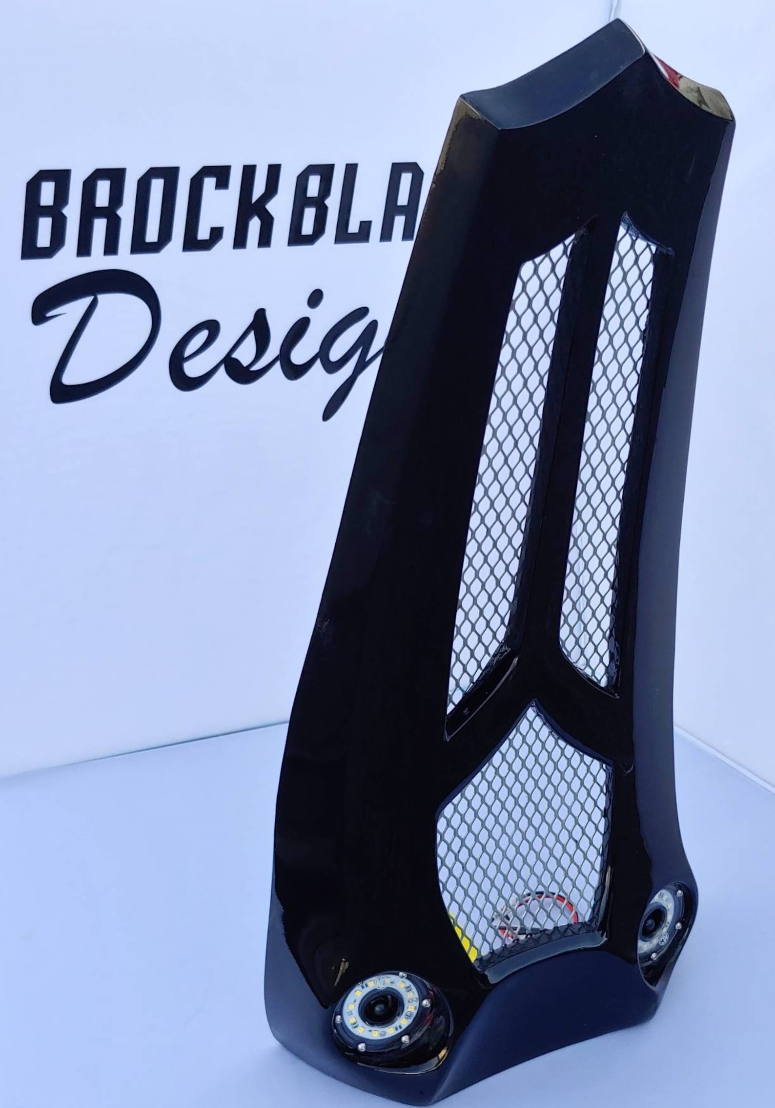 Nonraked Harley Touring Chin Spoiler With Lights Etsy