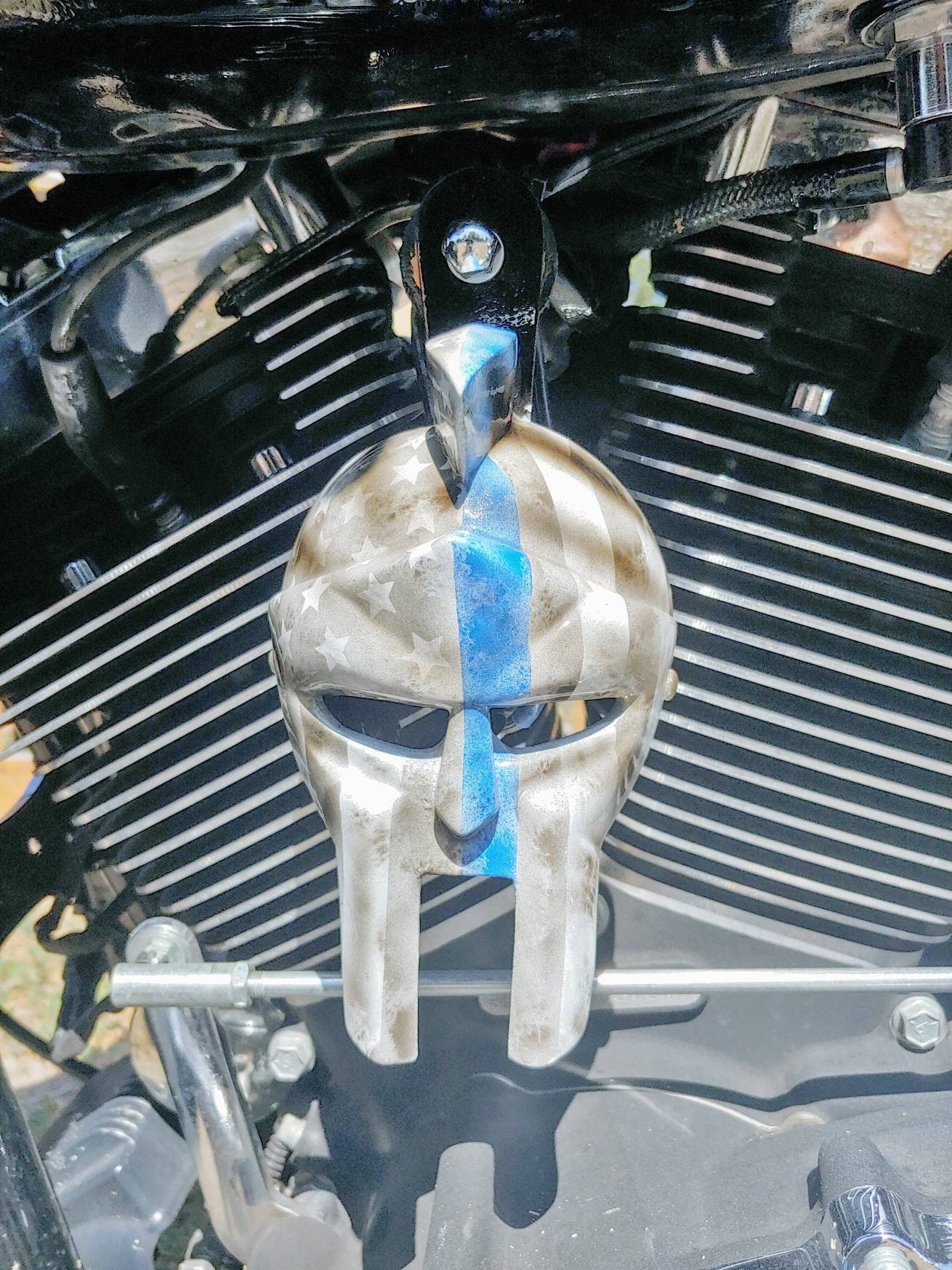 custom harley horn covers