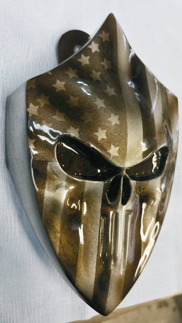 Custom HarleyDavidson horn cover with 3D Screaming Banshee Etsy