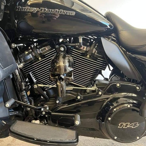 Custom Harleydavidson Horn Cover With 3D Punisher Flag USMC Etsy