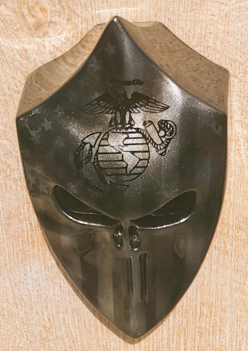 Custom HarleyDavidson horn cover with 3D Punisher flag USMC Etsy