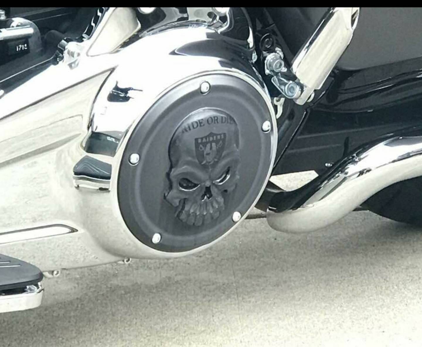 Harley Davidson Derby Clutch Cover With 3D Skull With Raiders Etsy