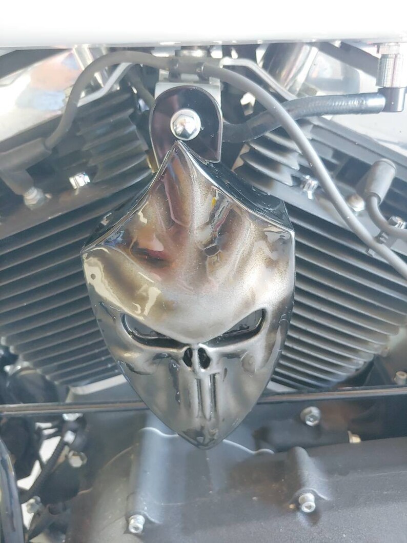 Custom HarleyDavidson horn cover with 3D Screaming Banshee Etsy