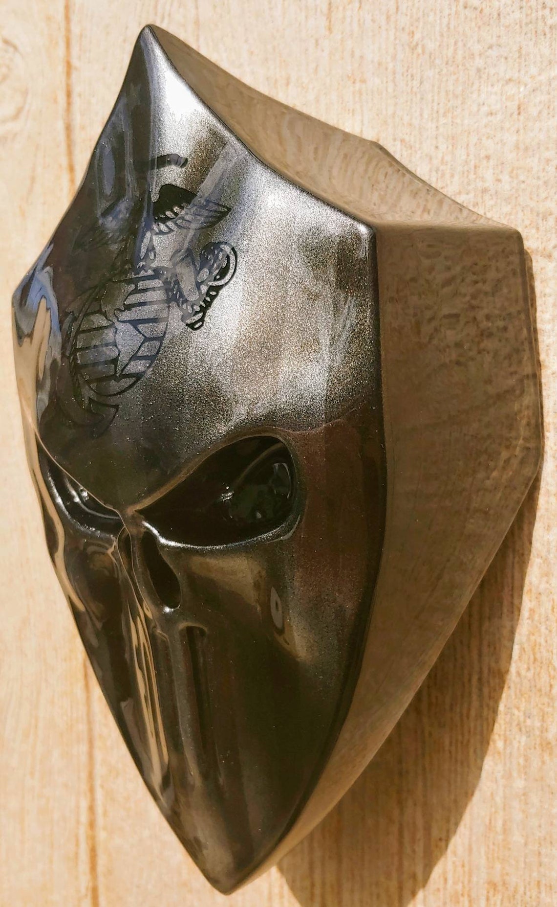 Custom HarleyDavidson horn cover with 3D Punisher flag USMC Etsy