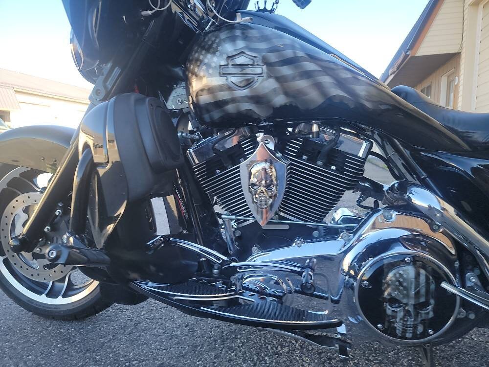 Custom HarleyDavidson chrome horn cover with 3D skull and Etsy