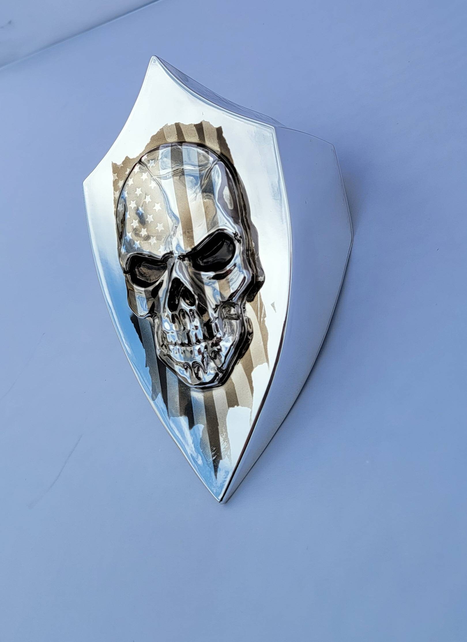 skull horn cover for harley davidson