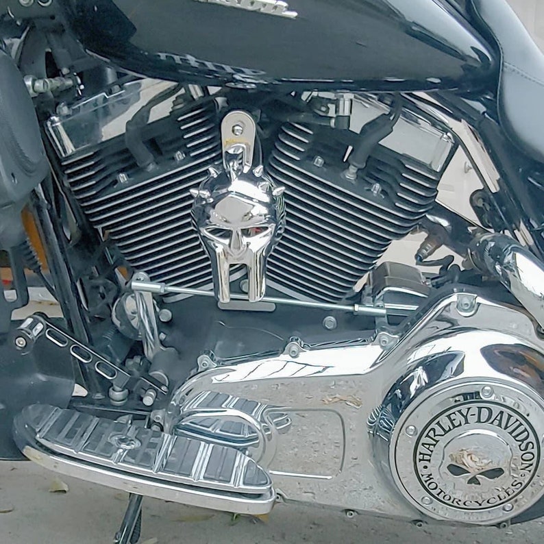 Custom HarleyDavidson horn cover with chrome 3D Gladiator Etsy
