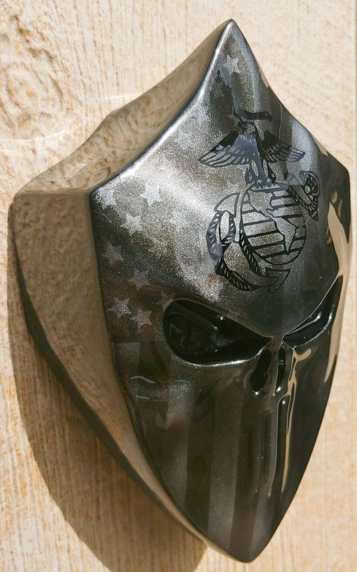Custom Harleydavidson Horn Cover With 3D Punisher Flag USMC Etsy