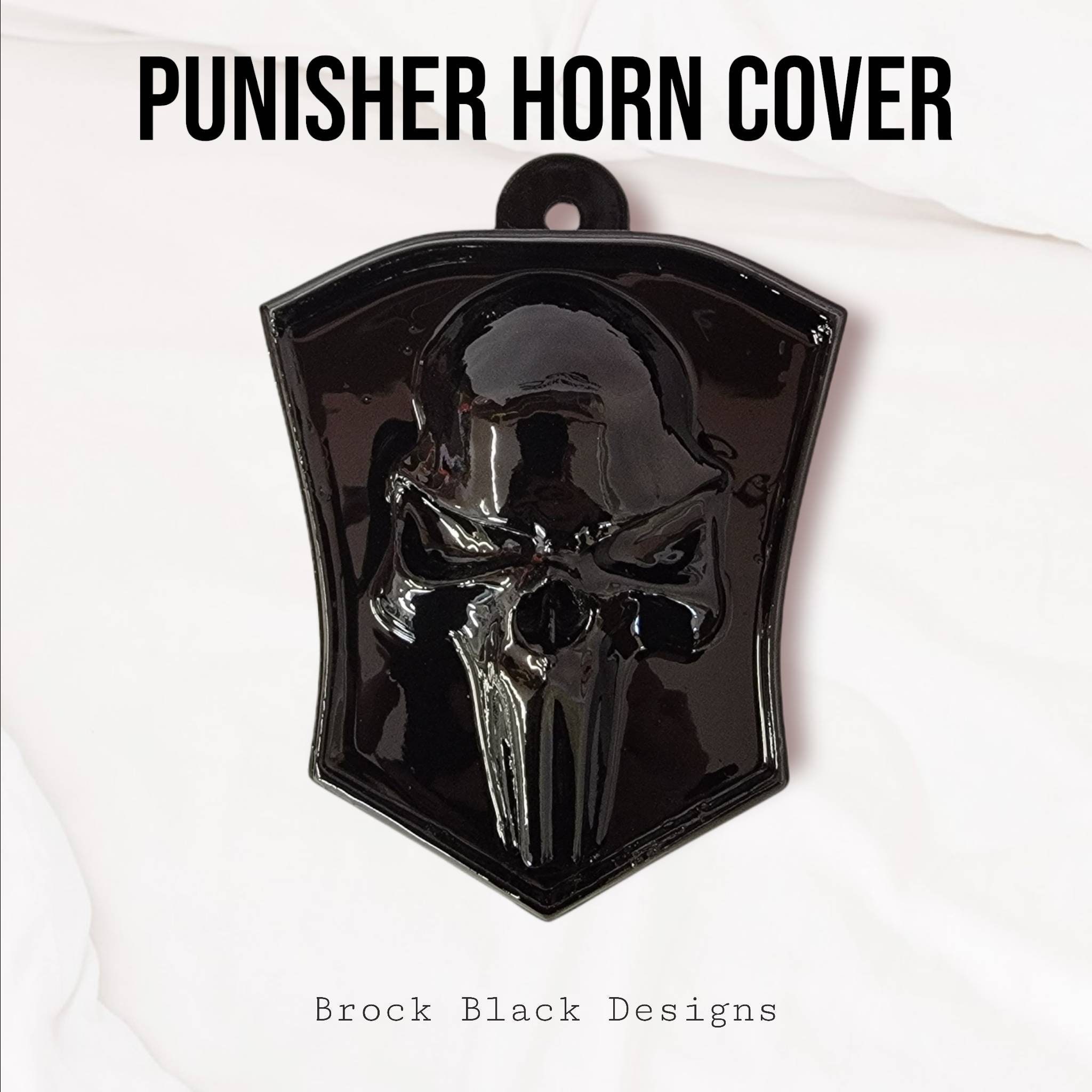 Custom Side-mounted Horn Cover With 3D Punisher - Etsy
