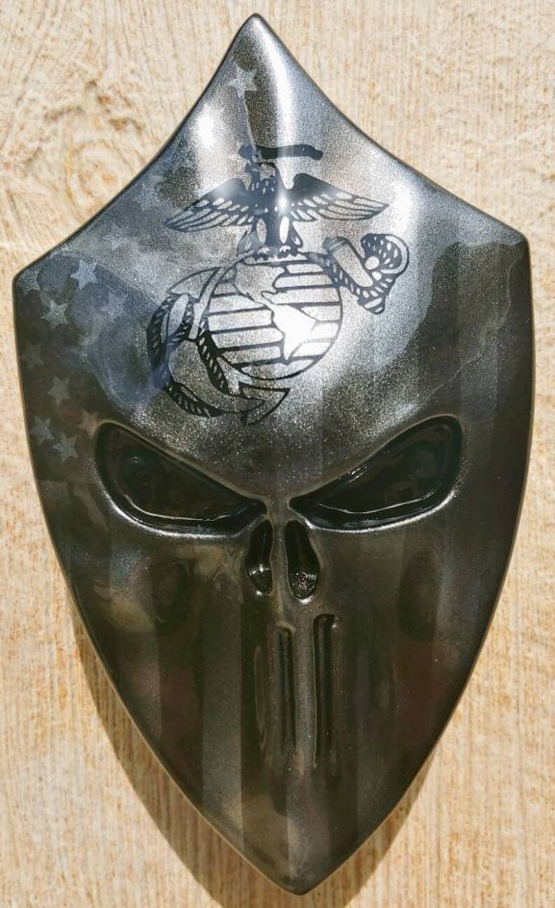 Custom Harleydavidson Horn Cover With 3D Punisher Flag USMC Etsy