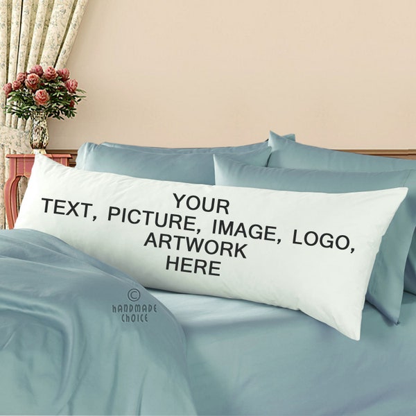 CUSTOM 21" x 60" Zipper Body Pillowcase Cover Decorative Long Pillow Cover Case PERSONALIZED Gifts