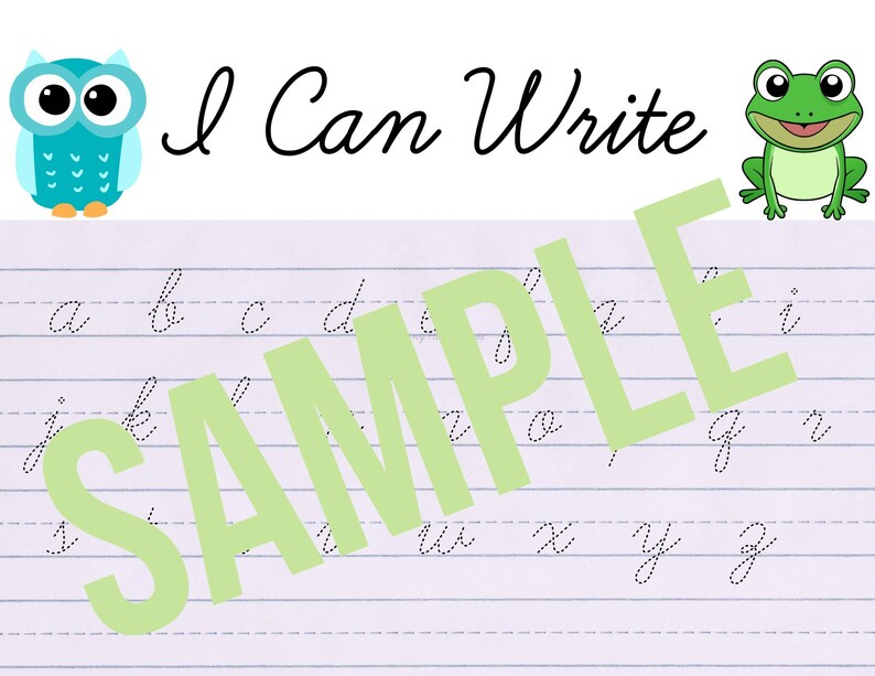 Cursive Handwriting Practice | Alphabet Workbook, 54 Pages (digital ...