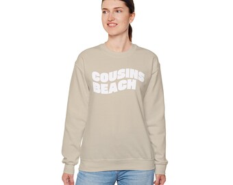 TSITP - Cousins Beach Sweatshirt | Retro Bold Text, Coastal Family Design