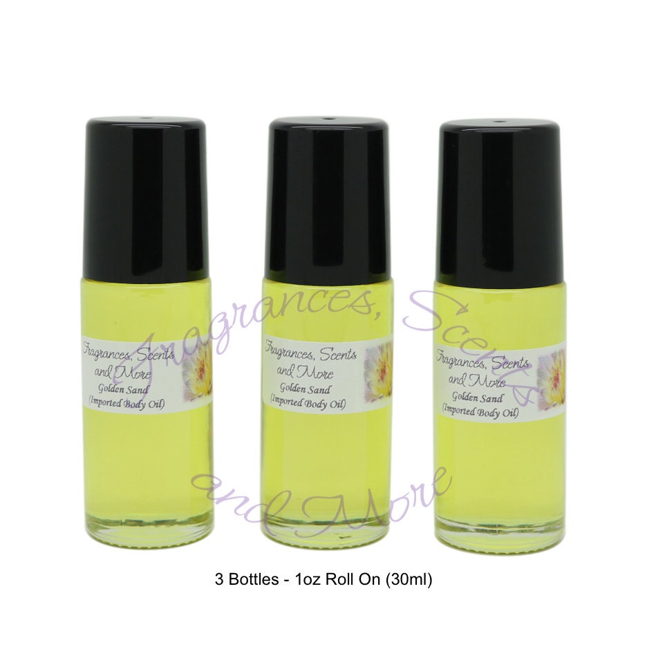 Golden Sand Concentrated Pure Attar Oil (Imported) - 1 Fl Oz Plastic Bottle  (30ml)
