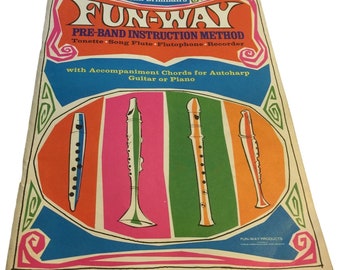 Livre d'enseignement de la méthode d'instruction Fun Way Pre Band vintage par John Brimhall