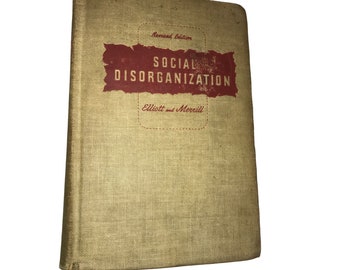 Sociale desorganisatie Hardback boek - herziene editie - Elliott en Merrill