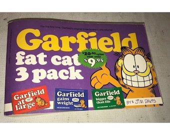 Garfield Fat Cat 3 Pack Vintage Book by Jim Davis