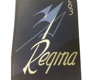 Vintage Regina 1963 Notre Dameacademy Toledo Ohio Hardcover Jahrbuch