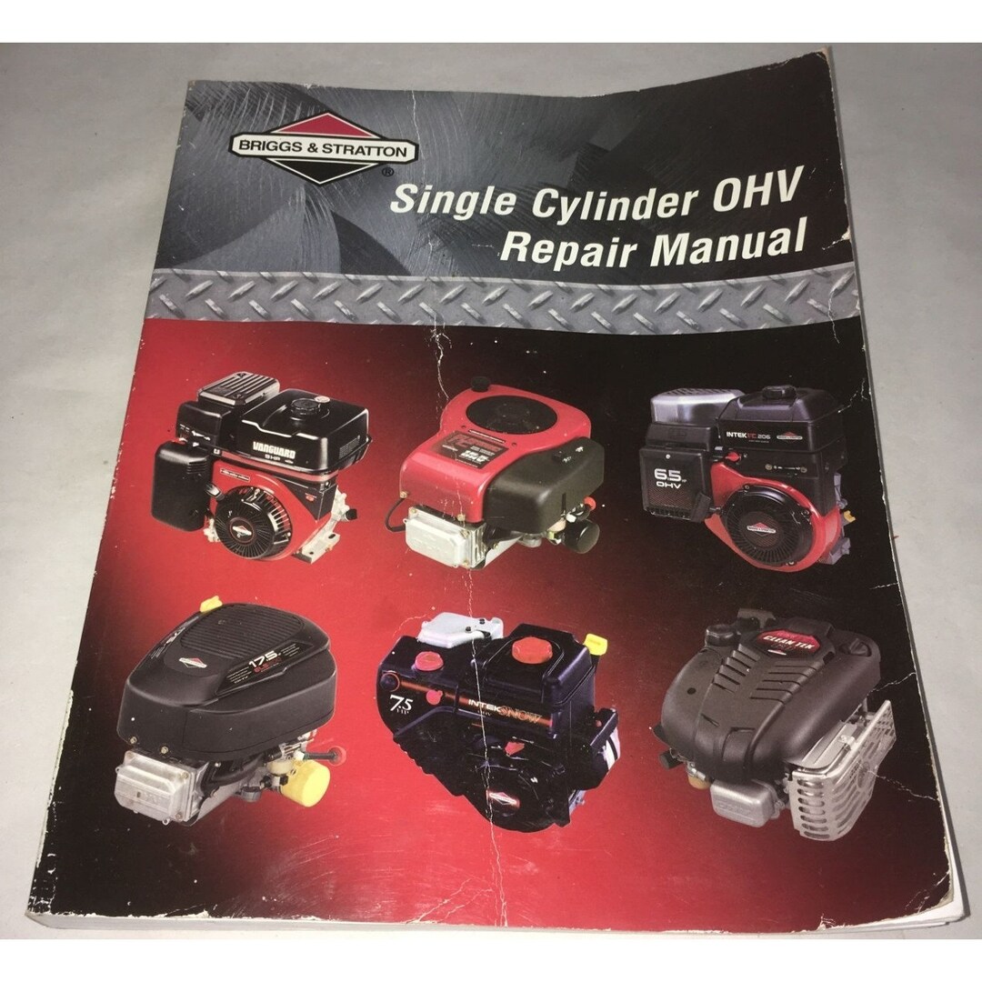 Vintage Briggs & Stratton Single Cylinder OHV Repair Manual Etsy