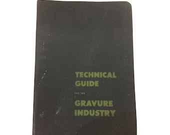 Vintage Technischer Handbuch für die Tiefdruck Industrie Buch Herausgegeben von der GTA