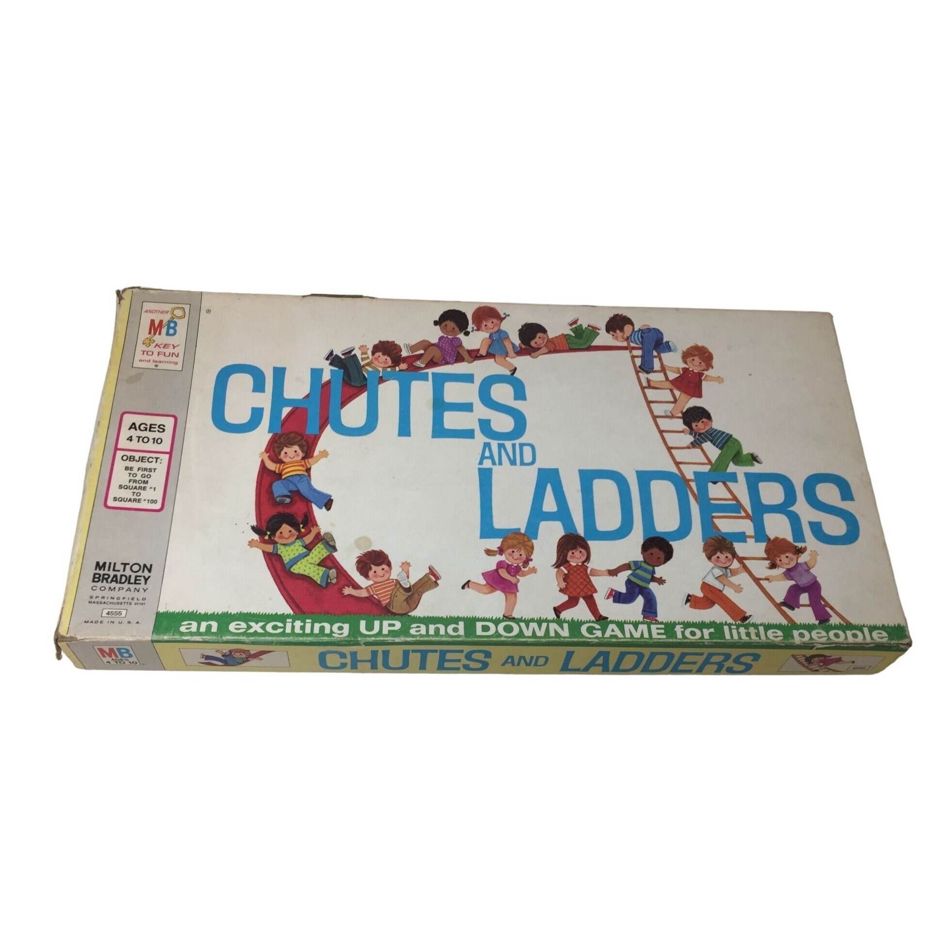 Vintage Milton Bradley Chutes and Ladders Board Game Comes With Board/4