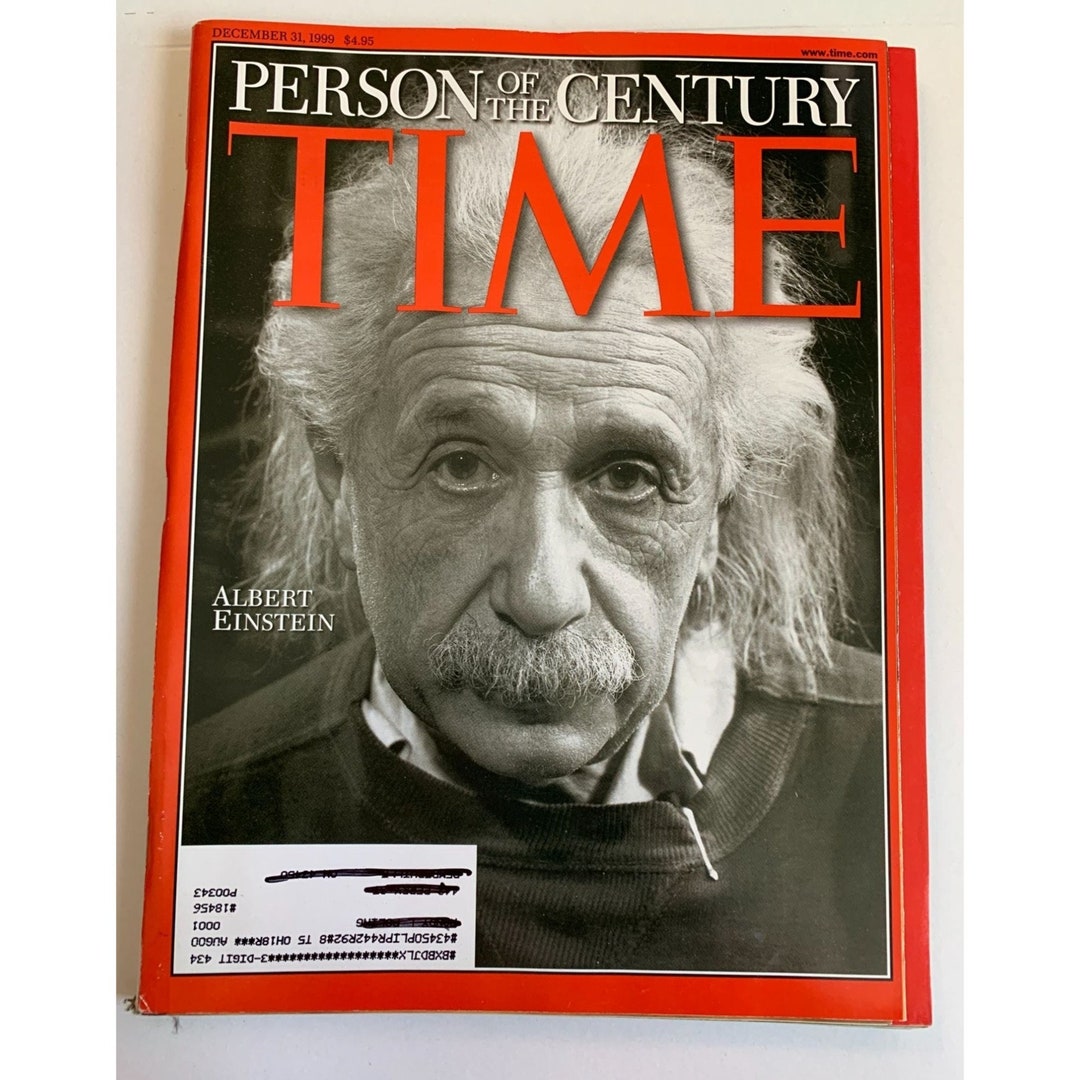 Vintage Time Magazine Dec. 31, 1999 Person of the Century Albert