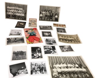 1950er Jahre Fotos und Karten - Schultanzfoto - High School Organisation Gruppenfoto