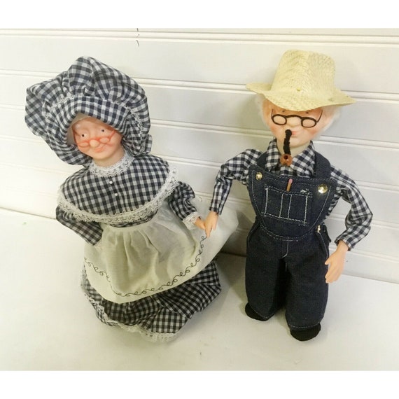 Vintage GRANNY & GRANDPA Dish Soap Bottle Dolls COUNTRY Etsy