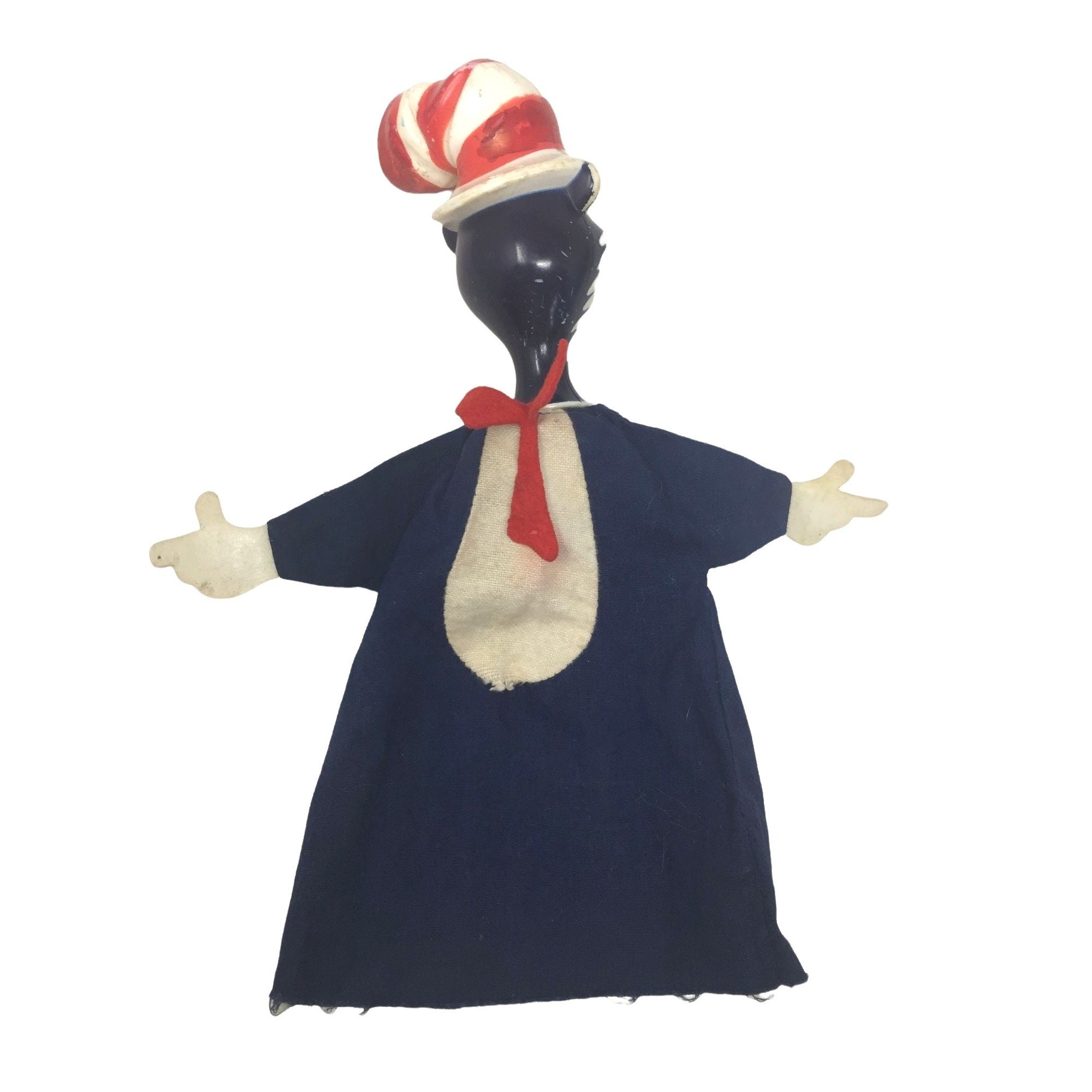 Vintage Dr. Seuss CAT in the HAT Hand Puppet Classic Mid Century Toy - Etsy