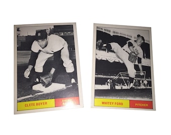 Carte da baseball da collezione vintage - Clete Boyer/Whitney Ford