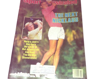 Vintage Sports Illustrated Magazine March 11, 1985 Gary Nicklaus Golfer