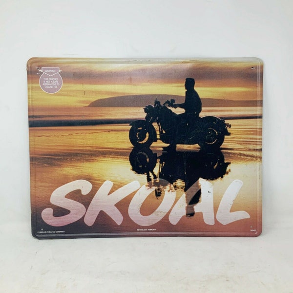 Vintage Shoal CHEWING Tobacco ADVERTISING Metal Sign MOTORCYCLE Free shipping