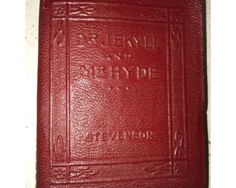 Der seltsame Fall von Dr.Jekyll & Mr.Hyde Kleines Leder Vintage Buch