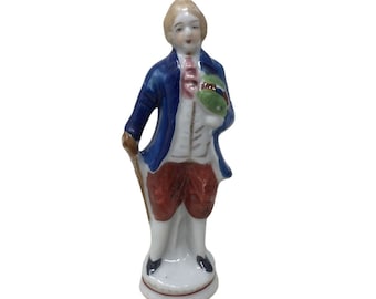 Vintage Japan Porcelain Victorian Figurine 4.25 in. tall