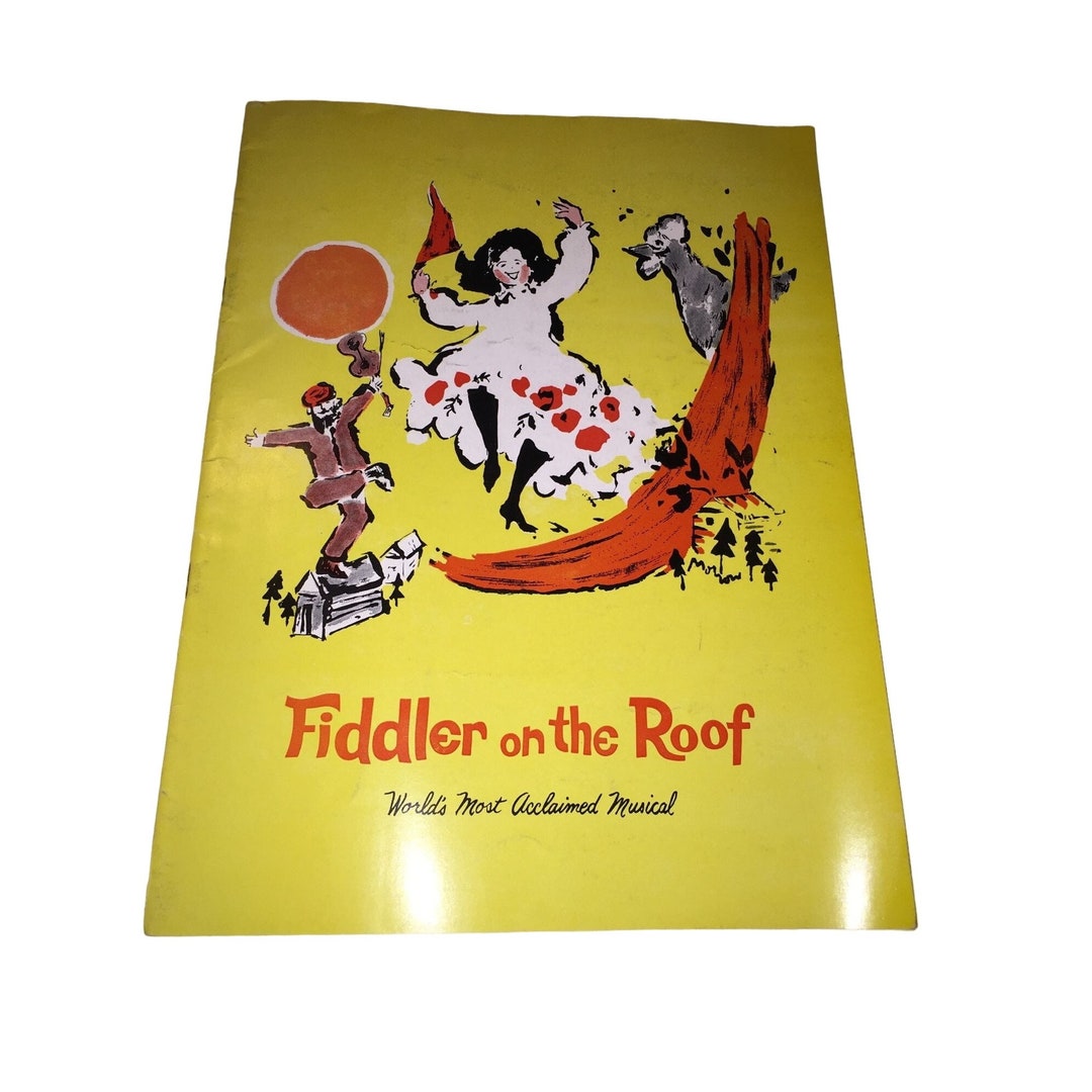 Vintage Fiddler on the Roof 1960s Souvenir/musical Program Paul Lipson ...
